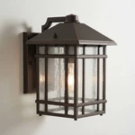 Sierra Craftsman Art Deco Outdoor Wall Light Fixture Rubbed Bronze 11" Exterior. Fixed Price $179.99.