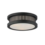 Black Three Light Outdoor Flush Mount From The Oxford Collection. Fixed Price $198.00.
