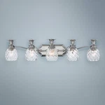 Hinkley Plantation 37" Pineapple Glass And Nickel 5-LIGHT Bath. Fixed Price $679.00.