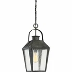 Quoizel One Light Outdoor Hanging Lantern CRG1910MB, Large, Mottled Black. Fixed Price $449.99.