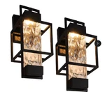Rottogoon Modern Black Outdoor Light Fixtures Dusk Dawn 2 Pack With Led. Fixed Price $85.00.