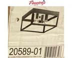 Used Livex 20589-01 Transitional Four Light Outdoor Ceiling Mount, Antique Brass. Fixed Price $78.95.