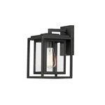Black One Light Outdoor Wall Sconce From The Cabana Vx Collection. Fixed Price $128.00.