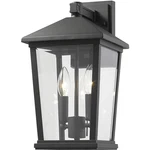 Z-lite 568M-BK Beacon 2 Light 15 Inch Black Outdoor Wall. Fixed Price $263.50.
