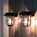 2 Pack Solar Lantern Wall Lights Fixtures With Motion Sensor, Black. Fixed Price $42.99.