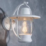 Lutec Coastal Nantucket 1-LIGHT White Outdoor Wall Lantern Sconce. Fixed Price $5.99.