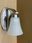 Allen & Roth Lynsay Wall Sconce 5-IN-1 Satin Nickel Transitional Vanity Light. Fixed Price $20.00.
