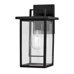 Hampton Bay Keswick Modern 1-LIGHT Matte Black Hardwired Outdoor Wall Sconce. Fixed Price $59.99.