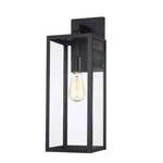 Hukoro 1-LIGHT Black Outdoor 1X E26 Wall With Clear Glass Shade. Fixed Price $43.16.