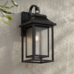John Timberland Cecile 21 1/4" Black Box Lantern Outdoor Wall Light. Fixed Price $279.99.