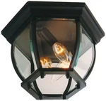 Textured Black Three Light Outdoor Flushmount From The Cast Collection. Fixed Price $68.85.