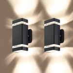 Lmp 2 Led Square Up And Down Lights Packs - No Dusk To Dawn, Black. Fixed Price $102.57.