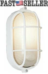 Designers Fountain 2071-WH White 1-LIGHT 5" X 8 1/2" Oval Bulkhead With Guard. Fixed Price $46.83.