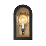 Grotto 1-LIGHT Outdoor Wall Lantern Matte Black With Vintage Gold. Fixed Price $238.00.