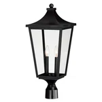 Black Two Light Outdoor Post Lantern From The Sutton Place Vx Collection. Fixed Price $228.00.