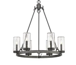 Z-lite 589-6 Marlow Light 28"W Outdoor Taper Candle Ring Ashen Barnboard. Fixed Price $327.60.