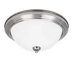 Geary Light 12.5 Inch Brushed Nickel Flush Mount Ceiling. Fixed Price $50.00.