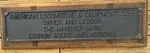 Vtg American Locomotive Equipment Corp Hanover Bank Pa Wall Metal Plaque Unique. Fixed Price $325.99.
