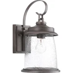 Conover 1-LIGHT Antique Bronze Clear Seeded Glass Farmhouse Outdoor Lantern. Fixed Price $134.50.