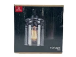 Globe Electric Crowe 1-LIGHT Wall Sconce With Seeded Glass Shade Matte Black. Fixed Price $35.14.
