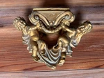 Victorian Gold Cherub Wall Shelf Sconce Gallery Angel Hollywood Regency. Fixed Price $27.99.