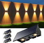4 Pack Solar Powered Wall Lights For Outside Up And Down Fence Mount Led Outdoor. Fixed Price $116.41.