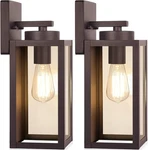 2-PACK Beslowe Outdoor Wall Fixtures, Exterior Lanterns Porch Lights. Fixed Price $59.50.