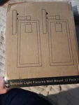 Partphoner Silver Dusk Outdoor Dual Wall Sconces. Fixed Price $29.99.