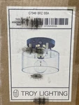 Troy Lighting C7540-BRZ/BBA Bergamot 9" W Semi-flush Ceiling *read*. Fixed Price $179.99.