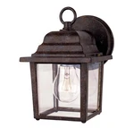 Exterior Collections 1 Light Outdoor Wall Lantern In Rustic Bronze By Savoy. Fixed Price $88.00.