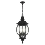 Livex Frontenac Light Outdoor Pendant Lantern, Textured Black 7705-14. Fixed Price $349.96.