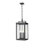 Z-lite Hartwell 5 Light Outdoor Chain Mount Ceiling Fixture Sand Black Color. Fixed Price $706.00.