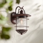 Casa Mirada Industrial Outdoor Light Fixture Vintage Bronze 12" For Exterior. Fixed Price $179.99.