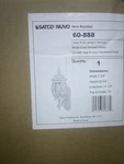 Satco 3-LIGHT 22 In. Wall Lantern Sconce With Clear Beveled Glass White 60/888. Fixed Price $65.96.