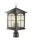 Home Decorators Brimfield 3-LIGHT Aged Iron Steel Line Volt Outdoor Post. Fixed Price $38.24.