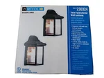 Portfolio Outdoor Wall Lantern Lights Twin Pack Black Funish New! #230324. Fixed Price $13.19.