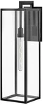 Hinkley Max 31" Rectangle Black And Clear Glass Led Outdoor Wall Light. Fixed Price $679.00.