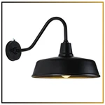15" Outdoor Farmhouse Gooseneck Barn Light Wall Mount W/ Dusk Dawn Photocell. Fixed Price $85.00.
