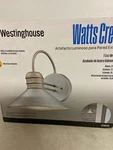 Westinghouse 6360900 Watts Creek Galvanized Steel Outdoor Wall Lantern Sconce. Fixed Price $39.91.