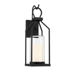 Savoy House 5-1986-BK Hamilton 1-LIGHT Outdoor Wall Lantern In Matte Black (7.5". Fixed Price $386.00.