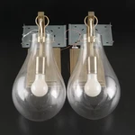 Elk Home Lighting Hanging Teardrop Wall Sconce Set Of 2 Brass Glass Unique. Fixed Price $75.00.
