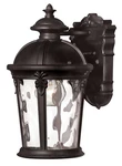 Hinkley 1890BK Windsor 7" Outdoor Wall Light Black Finish. Fixed Price $199.00.