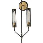 Maxim Lighting 16170CLBKAB Regent Wall Sconce Black And Antique Brass. Fixed Price $168.30.