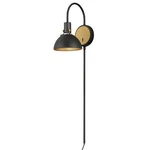 Maxim 12041ABBK Dawn Pin Up Wall Light Sconce-antique Brass Black. Fixed Price $188.00.