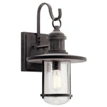 Kichler 49194WZC - Riverwood 19.5" Weathered Zinc Lantern Outdoor Wall Light. Fixed Price $123.77.