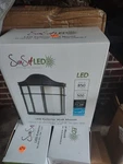 Sunset Led Lighting Wall Mount Lantern Outdoor Black 850 Lumens 4000K. Fixed Price $22.39.