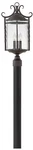 Hinkley Casa 23 3/4" High Olde Black Outdoor Post Light. Fixed Price $539.00.