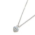 Coach Silver Heart Pendant Necklace Signature Charm 18 Chain Nwt Dust Bag. Fixed Price $34.99.