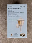 Vintage Hampton Bay Medium Exterior Wall Lantern White 240-204. Fixed Price $34.99.
