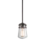Kichler Lyndon 1-LIGHT 5" 48" Mini Outdoor Hanging Pendant 49446AZ Bronze. Fixed Price $39.95.